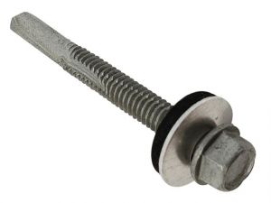 TECHFAST ROOFING SHEET TO STEEL HEX SCREW & WASHER NO.3 TIP 5.5 X 70MM BOX 100