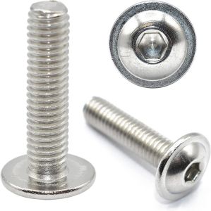 M4 X 45 FLANGED SOCKET BUTTON ISO 7380-2 A4 STAINLESS STEEL