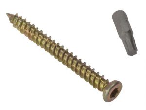 CONCRETE FRAME SCREW TORX COMPATIBLE HIGH-LOW THREAD ZYP 7.5 X 72MM BOX 100