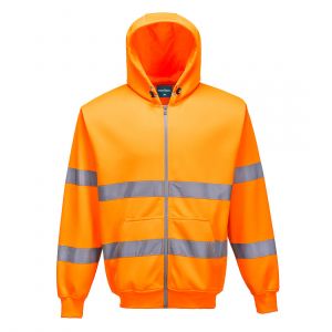 MEN'S HI-VIS ZIPPED HOODIE