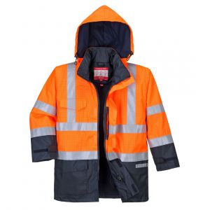 MEN'S BIZFLAME RAIN HI-VIS CONSTRAST FLAME RESISTANT JACKET